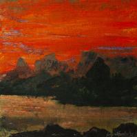 From the series "Landscapes of South America". Painting number 4