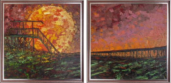 "Sunrise-sunset" (diptych)